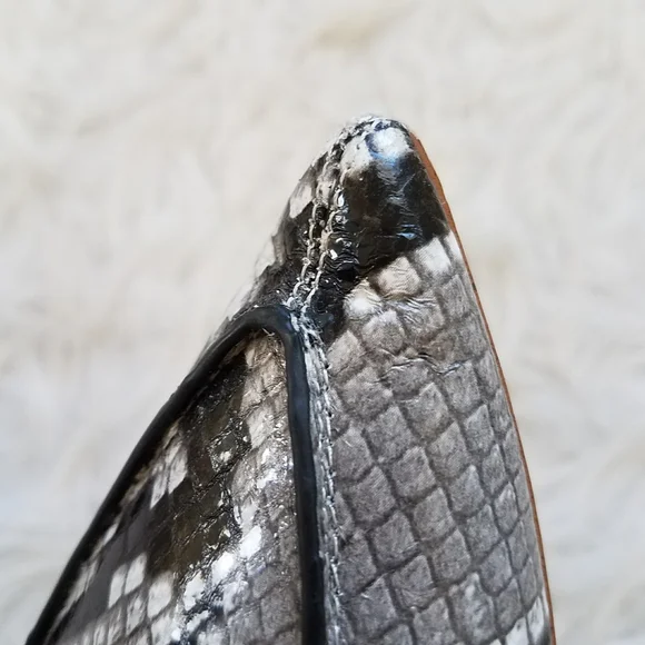 JEFFREY CAMPBELL VIONA LOAFER GREY SNAKE PRINT - Picture 14 of 15